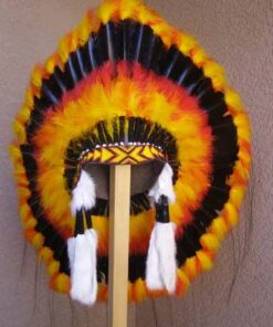 Native American Made Fireball Warbonnet