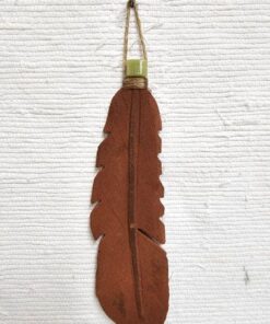 Native American Lakota Carved Prayer Feather