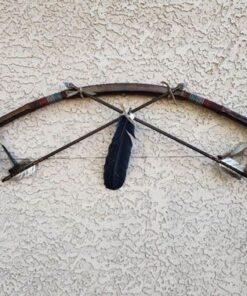 Native American Navajo Made Rawhide Bow and Arrow