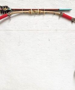Native American Hopi Made Initiation Bow and Arrows with Rattle