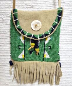 Native American Sioux/Ojibwe Made Beaded Medicine Bag
