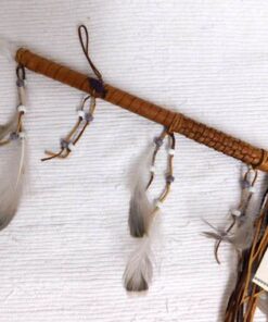 Native American Made Ceremonial Talking Stick with Crystal