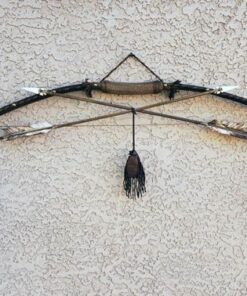 Native American Navajo Made Bow and Arrows with Medicine Bag